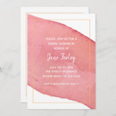 Invitation Watercolor moderne (Devant / Derrière)