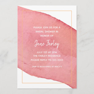 Invitation Watercolor moderne