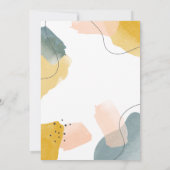 Invitation Watercolor moderne 30e fête d'anniversaire (Dos)