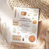 Invitation Watercolor moderne Cutie Pie 1er anniversaire