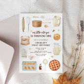 Invitation Watercolor moderne Cutie Pie 1er anniversaire