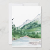 Invitation Watercolor Mountain | Waterton Lakes Wedding (Dos)