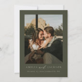 Invitation Watercolor Mountain Wedding Enregistrer La Date (Dos)