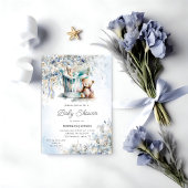 Invitation Watercolor Nursery Teddy Bear Baby shower