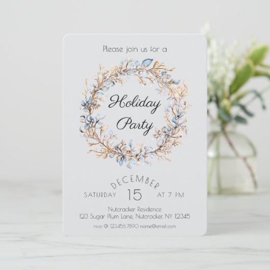 Invitation Watercolor Nutcracker (Debout devant)