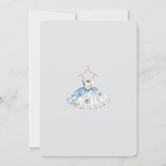 Invitation Watercolor Nutcracker Ballet Considérant (Dos)