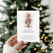 Invitation Watercolor Nutcracker Christmas Party 