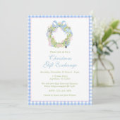 Invitation Watercolor Nutcracker Wreath (Debout devant)