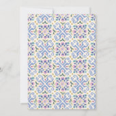 Invitation Watercolor Olive Blue tile Greece Wedding  (Dos)