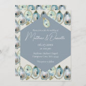 Invitation Watercolor Oyster (Devant / Derrière)