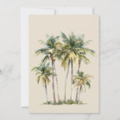 Invitation Watercolor Palm Tree Destination coastal Wedding (Dos)