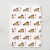 Invitation Watercolor Pancakes Berries Brunch Baby Shower (Dos)