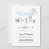 Invitation Watercolor Paris Online Mariage virtuel (Devant)