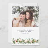 Invitation Watercolor Pays Maison de vacances Noël (Dos)