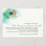 Invitation Watercolor Peacock Feather Wedding<br><div class="desc">Un mariage à thème populaire est la plume de paon. Belles aquarelles lumineuses. Si vous voulez quelque chose de changé à ce design s'il vous plaît n'hésitez pas à m'envoyer un courriel à paula@labellarue.com Si vous avez besoin d'autres cartes comme rsvp, menu, réception etc et vous ne les voyez pas...</div>