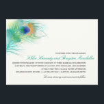 Invitation Watercolor Peacock Feather Wedding<br><div class="desc">Un mariage à thème populaire est la plume de paon. Belles aquarelles lumineuses. Si vous voulez quelque chose de changé à ce design s'il vous plaît n'hésitez pas à m'envoyer un courriel à paula@labellarue.com Si vous avez besoin d'autres cartes comme rsvp, menu, réception etc et vous ne les voyez pas...</div>
