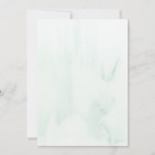 Invitation Watercolor Pine Tree Forest Mariage intime (Dos)