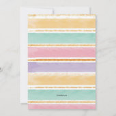 Invitation Watercolor Rainbow Photo Anniversaire (Dos)