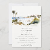 Invitation Watercolor Rhode Island Mariage des États-Unis (Devant)