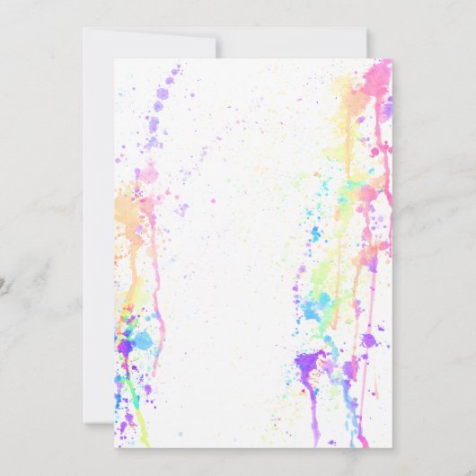 Invitation Watercolor Run Artistic Custom Event (Dos)