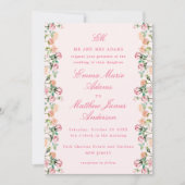 Invitation Watercolor Rustic Garden Boho Chic Wedding (Devant)