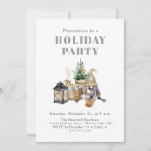 Invitation Watercolor Rustic Gnome Fête (Devant)