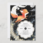 Invitation Watercolor Simple Fox Anniversaire (Devant)