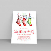 Invitation Watercolor Simple Stockage fête de Noël