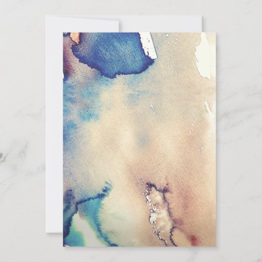 Invitation Watercolor String Lights Beach Engagement (Dos)