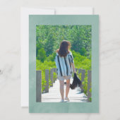 Invitation Watercolor Succulents Célébration de la vie Photo (Dos)