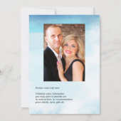 Invitation Watercolor Summer Beach Wedding Photo (Dos)