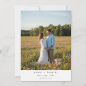 Invitation Watercolor Summer Wildflower Photo Wedding (Dos)