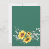 Invitation Watercolor Sunflower Eucalyptus Graduation Party (Dos)