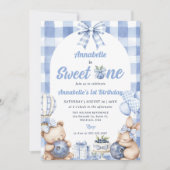 Invitation Watercolor Sweet One 1st Birthday Party (Devant)