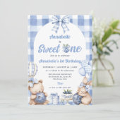 Invitation Watercolor Sweet One 1st Birthday Party (Debout devant)