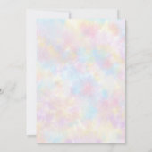 Invitation Watercolor Tie Dye Peace Hippie Baby shower (Dos)