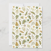 Invitation Watercolor Tropical Christmas Holiday Party (Dos)