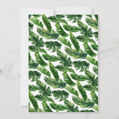 Invitation Watercolor Tropical Feuille Wreath Graduation Part (Dos)