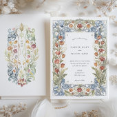 Invitation Watercolor Tulip Art Nouveau Mariage