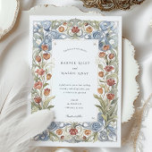 Invitation Watercolor Tulip Art Nouveau Mariage