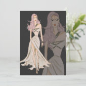 Invitation Watercolor Vogue Couture Mode Show (Debout devant)