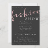 Invitation Watercolor Vogue Couture Mode Show (Dos)