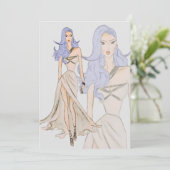 Invitation Watercolor Vogue Couture Mode Show (Debout devant)