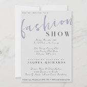 Invitation Watercolor Vogue Couture Mode Show (Dos)