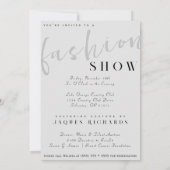 Invitation Watercolor Vogue Couture Mode Show (Dos)