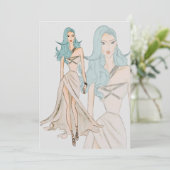 Invitation Watercolor Vogue Couture Mode Show (Debout devant)