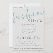 Invitation Watercolor Vogue Couture Mode Show (Dos)