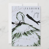 Invitation Watercolor Vogue Fête Mode Show (Devant)