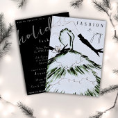 Invitation Watercolor Vogue Fête Mode Show