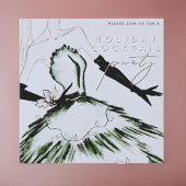 Invitation Watercolor Vogue Mode Vacances Cocktail Party